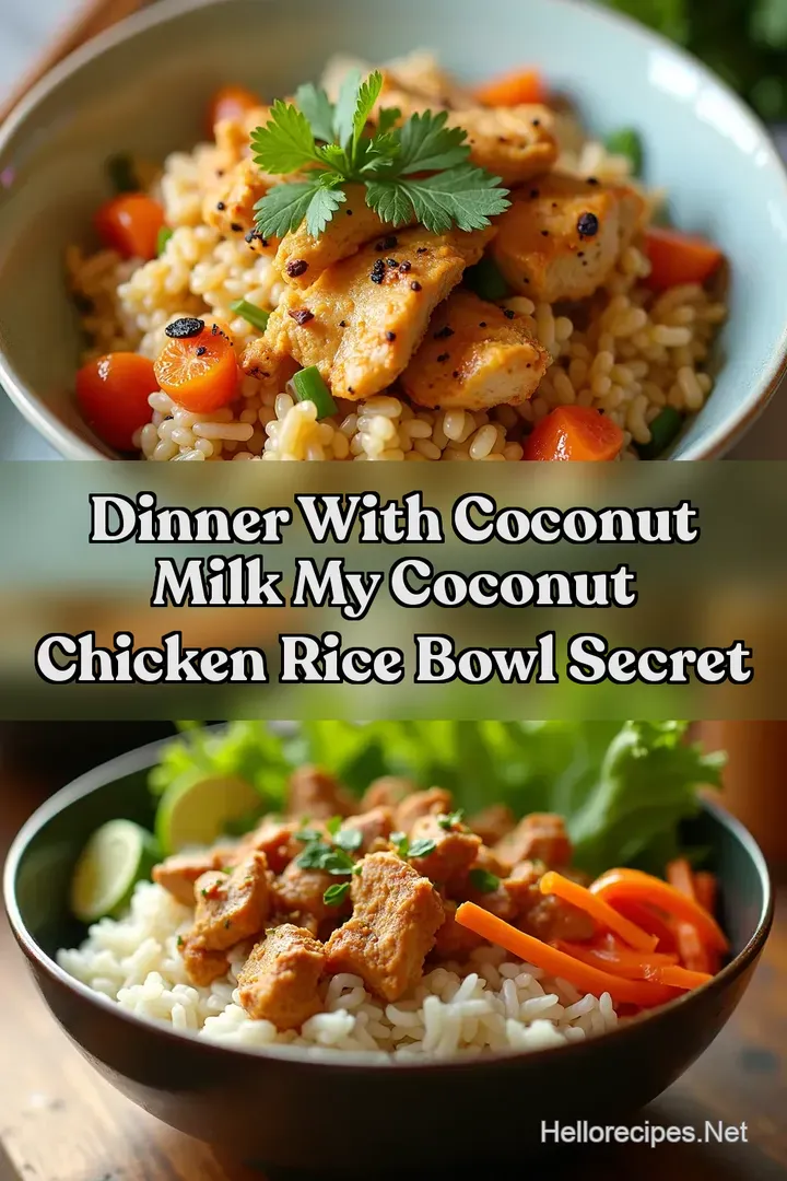 Dinner With Coconut Milk My Coconut Chicken Rice Bowl Secret