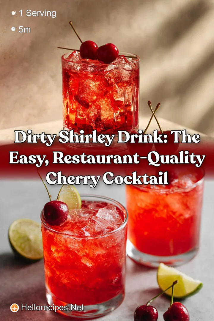 Dirty Shirley Drink: The Easy Restaurant-Quality Cherry Cocktail