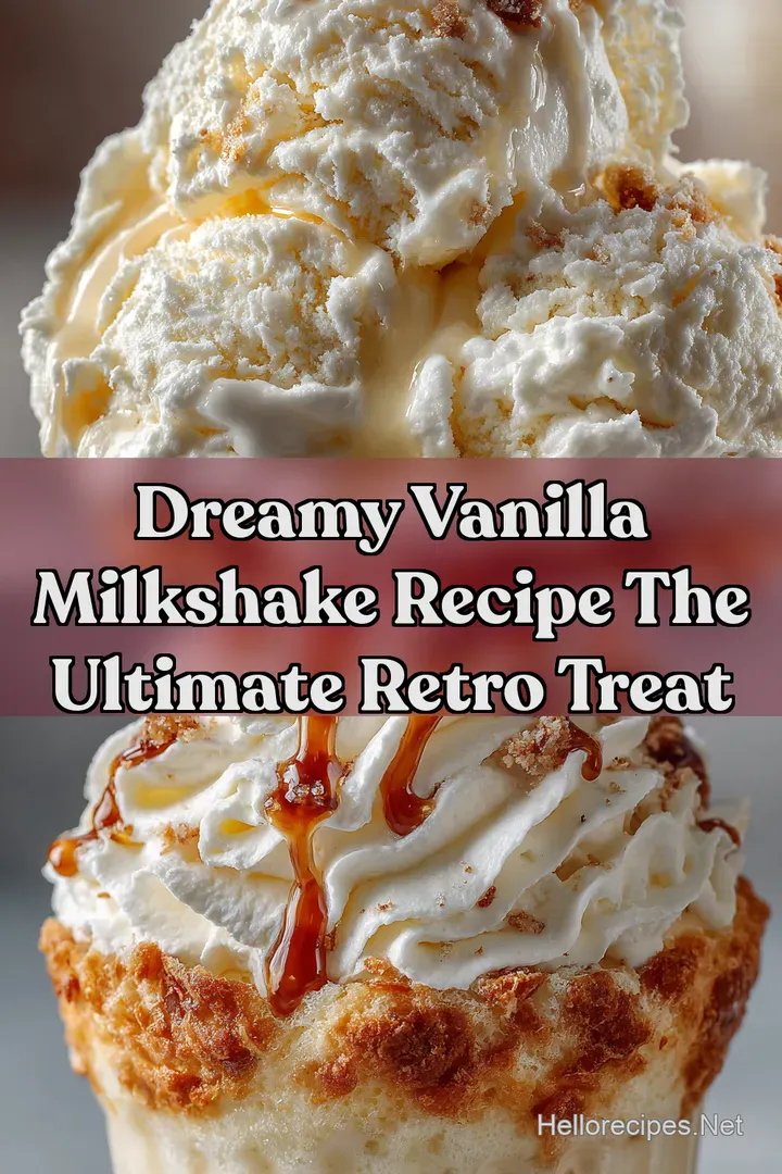 Dreamy Vanilla Milkshake Recipe The Ultimate Retro Treat