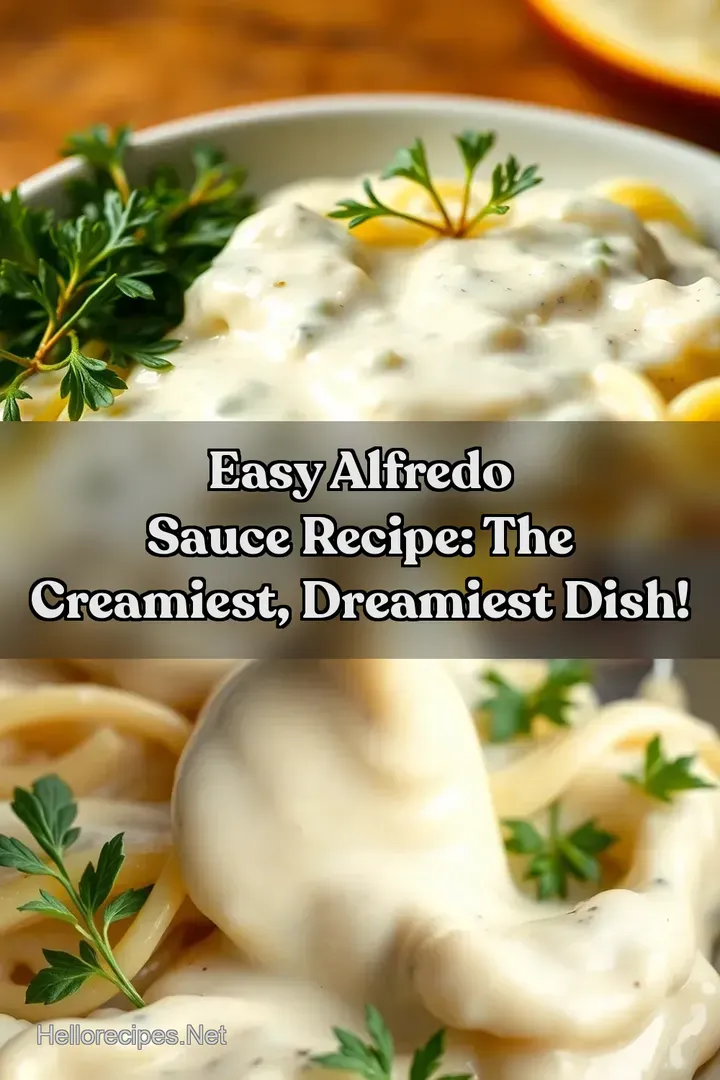 Easy Alfredo Sauce Recipe: The Creamiest Dreamiest Dish!