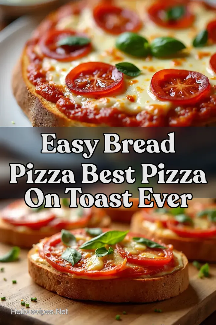 Easy Bread Pizza Best Pizza on Toast Ever