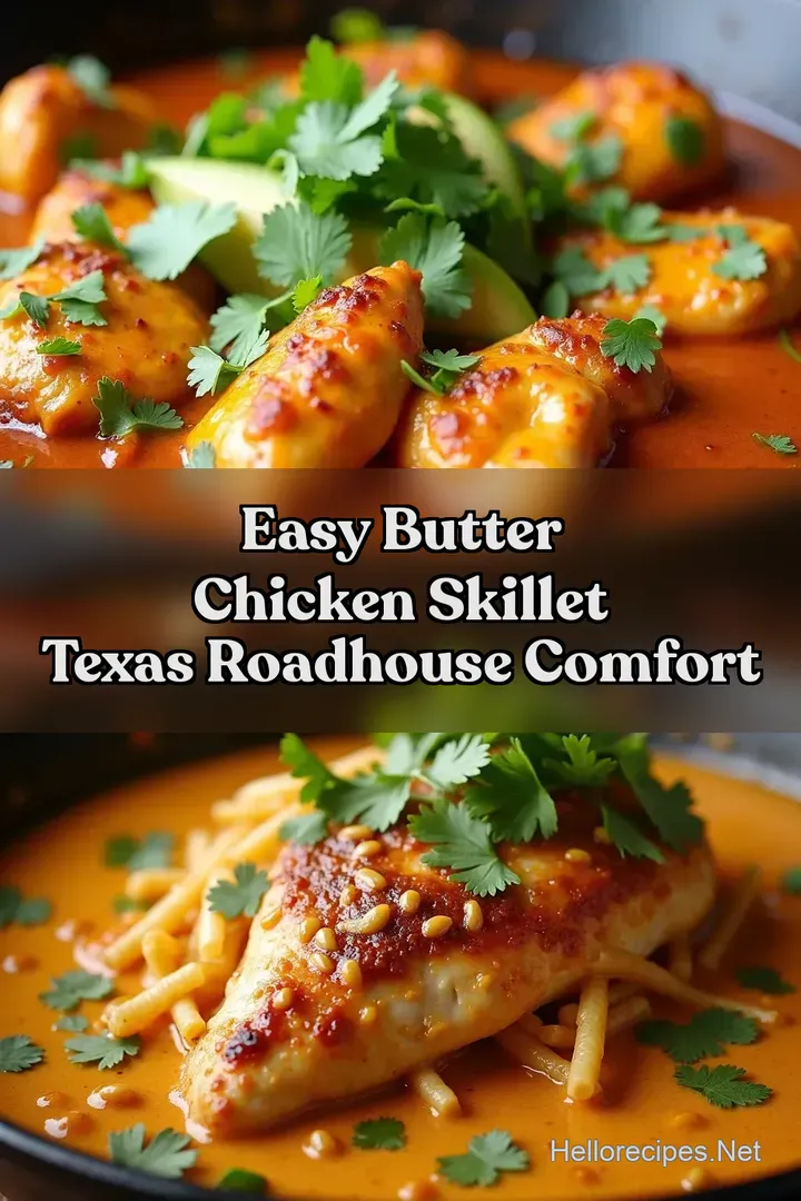 Easy Butter Chicken Skillet Texas Roadhouse Comfort