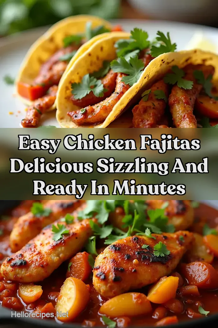 Easy Chicken Fajitas Delicious Sizzling and Ready in Minutes