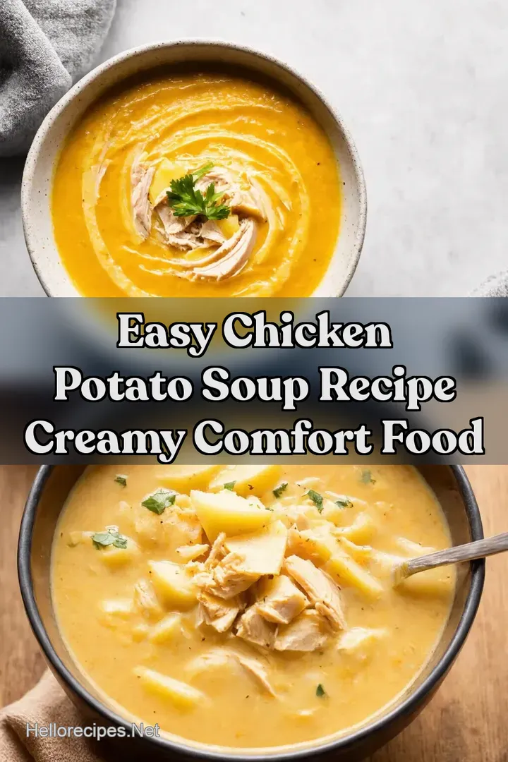 Easy Chicken Potato Soup Recipe Creamy Comfort Food