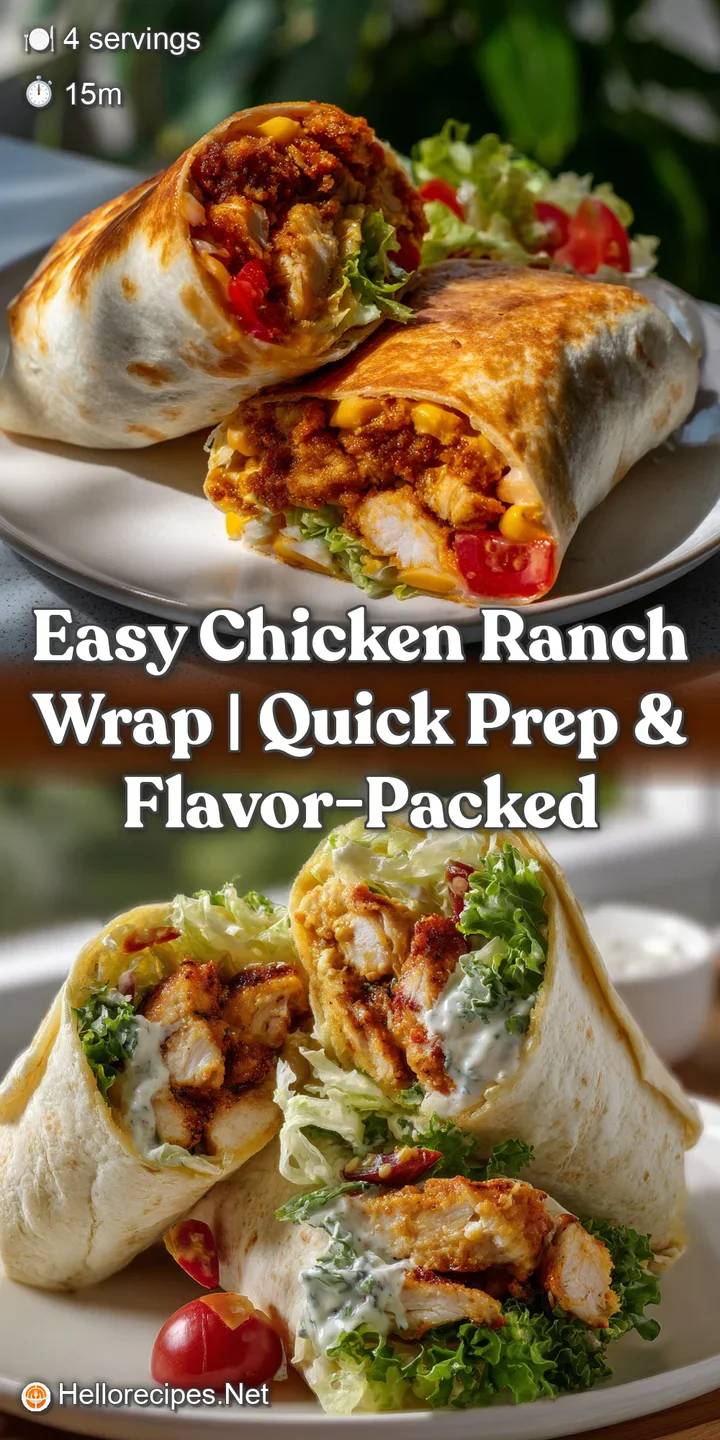 Easy Chicken Ranch Wrap | Quick Prep & Flavor-Packed