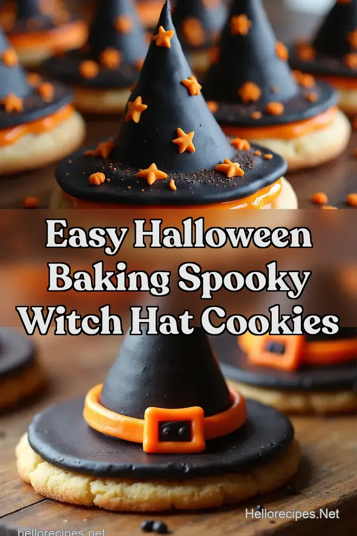 Easy Halloween Baking Spooky Witch Hat Cookies