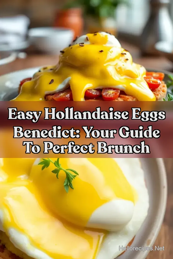 Easy Hollandaise Eggs Benedict: Your Guide to Perfect Brunch