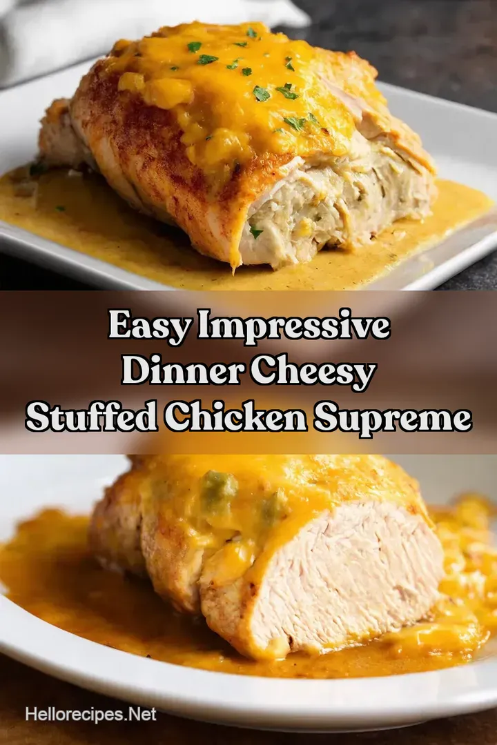 Easy Impressive Dinner Cheesy Stuffed Chicken Supreme