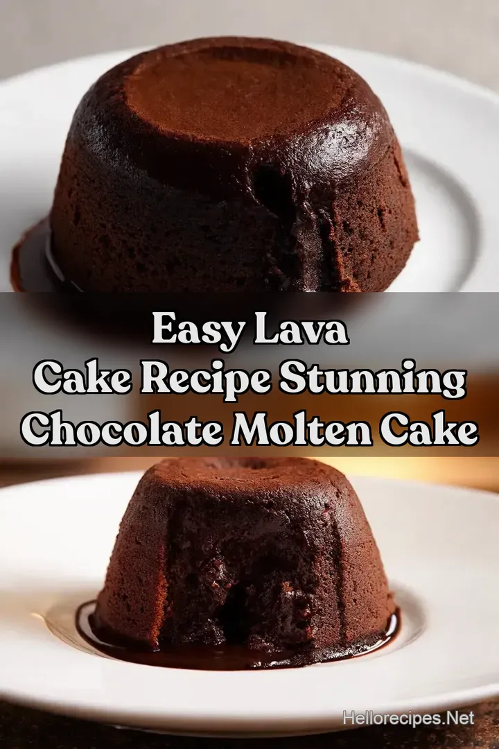 Easy Lava Cake Recipe Stunning Chocolate Molten Cake