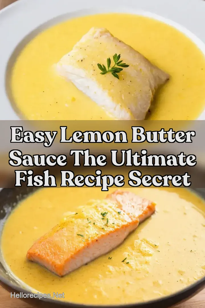 Easy Lemon Butter Sauce The Ultimate Fish Recipe Secret