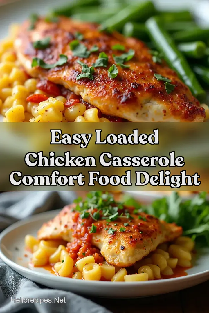 Easy Loaded Chicken Casserole Comfort Food Delight
