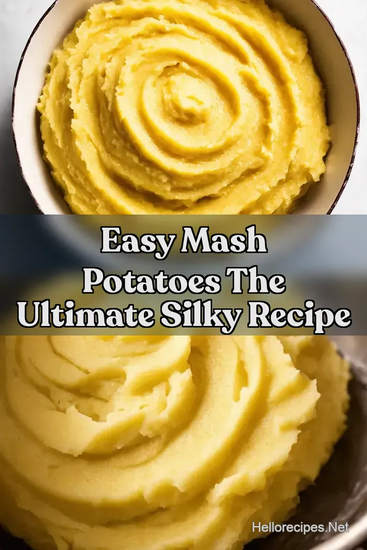 Easy Mash Potatoes The Ultimate Silky Recipe : PIN FOR LATER Easy Mash Potatoes The Ultimate Silky Recipe