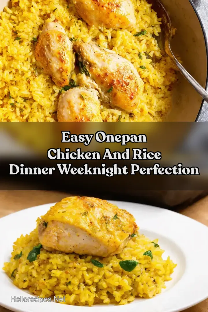 Easy OnePan Chicken And Rice Dinner Weeknight Perfection