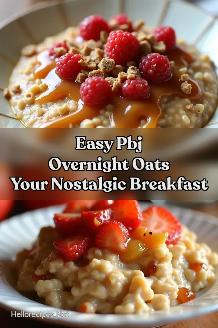 Easy PBJ Overnight Oats Your Nostalgic Breakfast