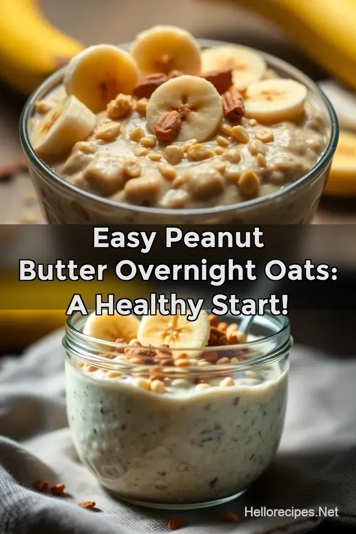 Easy Peanut Butter Overnight Oats: A Healthy Start!