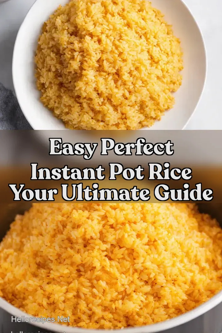 Easy Perfect Instant Pot Rice Your Ultimate Guide