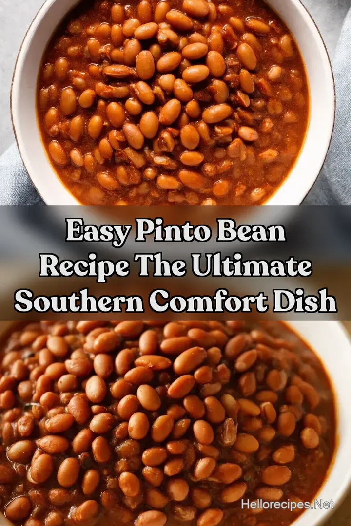 Easy Pinto Bean Recipe The Ultimate Southern Comfort Dish : PIN FOR LATER Easy Pinto Bean Recipe The Ultimate Southern Comfort Dish