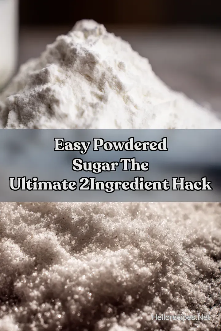 Easy Powdered Sugar The Ultimate 2Ingredient Hack