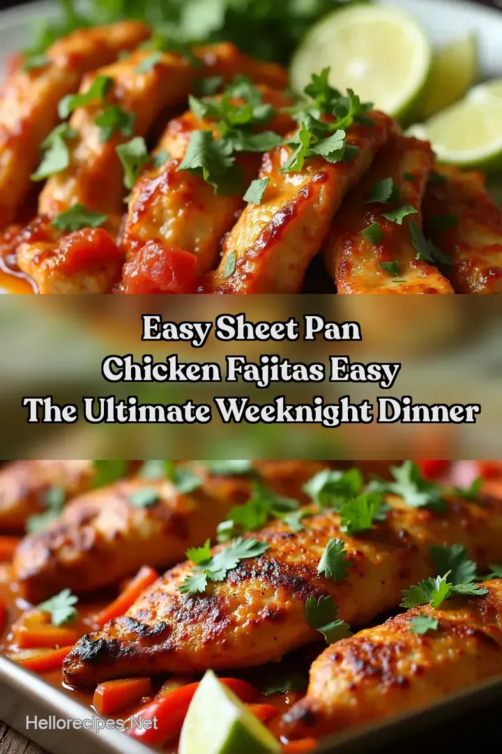 Easy Sheet Pan Chicken Fajitas Easy The Ultimate Weeknight Dinner