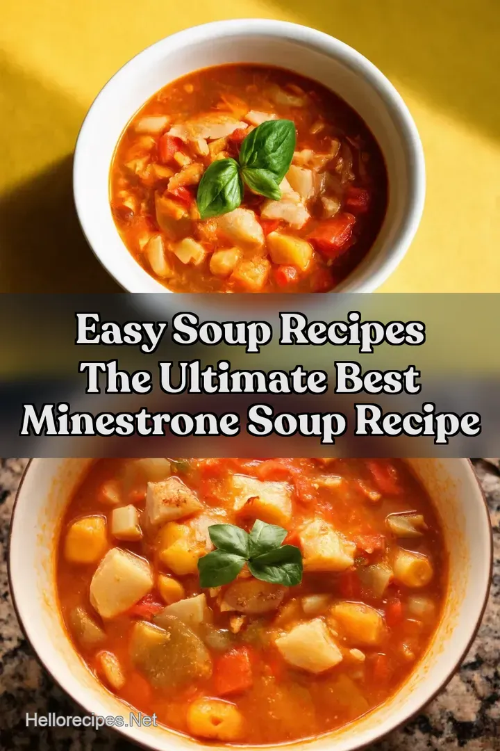 Easy Soup Recipes The ULTIMATE Best Minestrone Soup Recipe
