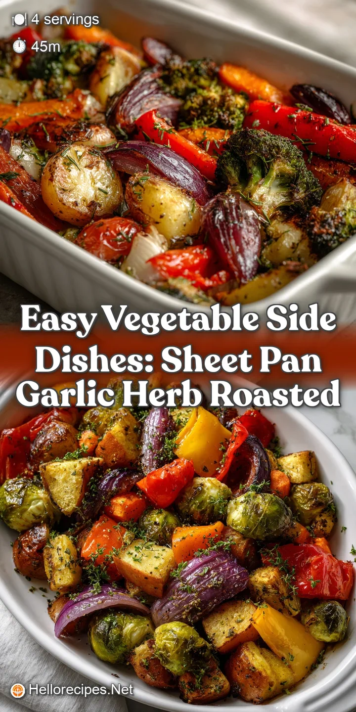 Easy Vegetable Side Dishes: Sheet Pan Garlic Herb Roasted
