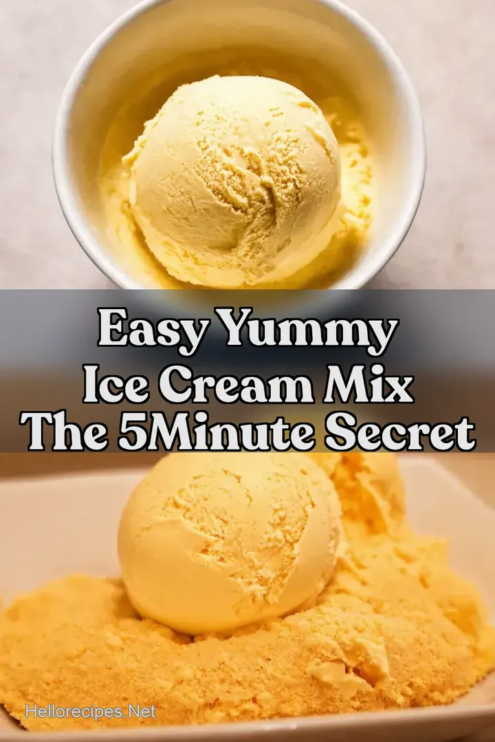 Easy Yummy Ice Cream Mix The 5Minute Secret