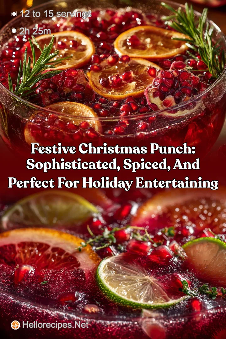 Festive Christmas Punch: Sophisticated Spiced and Perfect for Holiday Entertaining