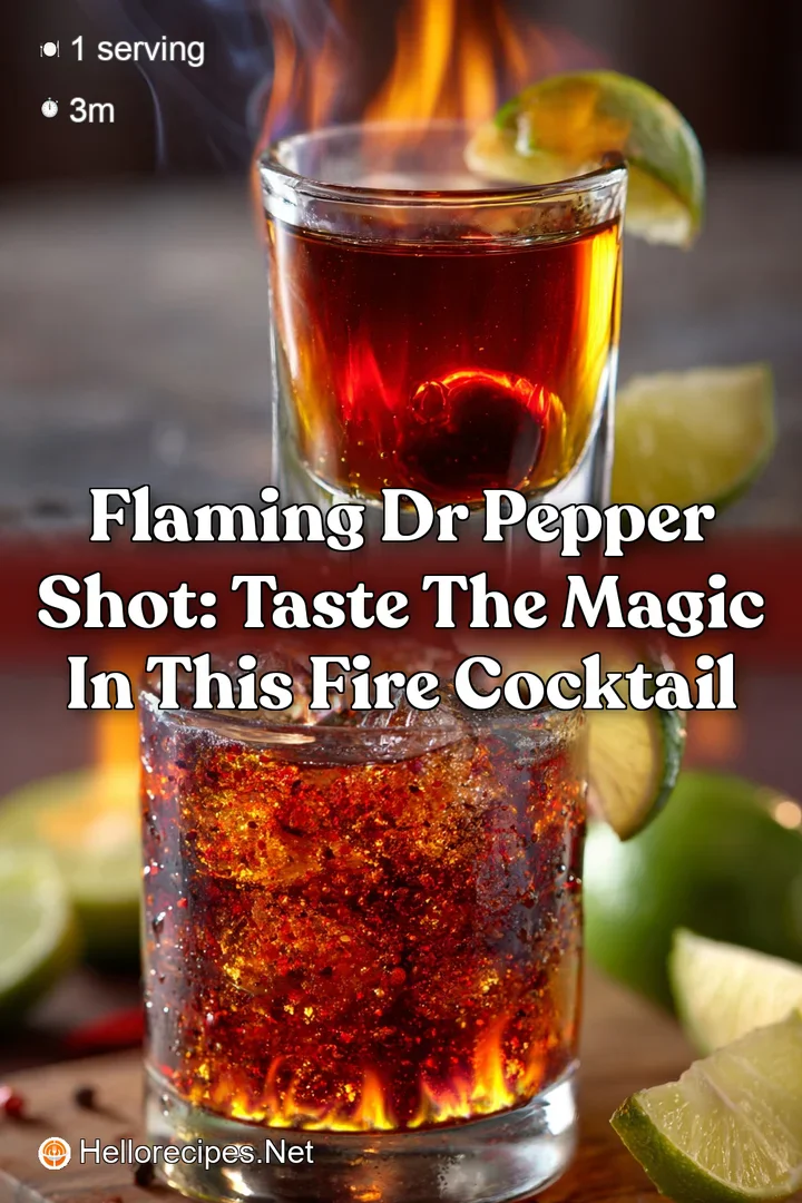 Flaming Dr Pepper Shot: Taste the Magic in This Fire Cocktail