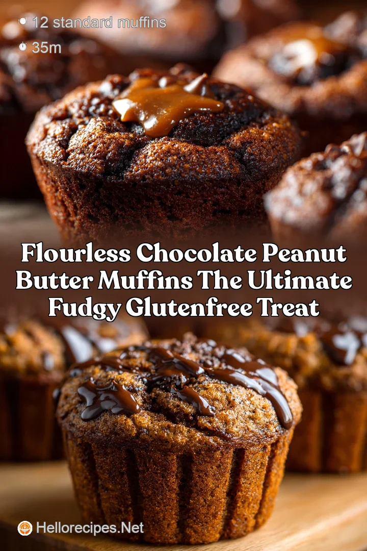 Flourless Chocolate Peanut Butter Muffins The Ultimate Fudgy GlutenFree Treat