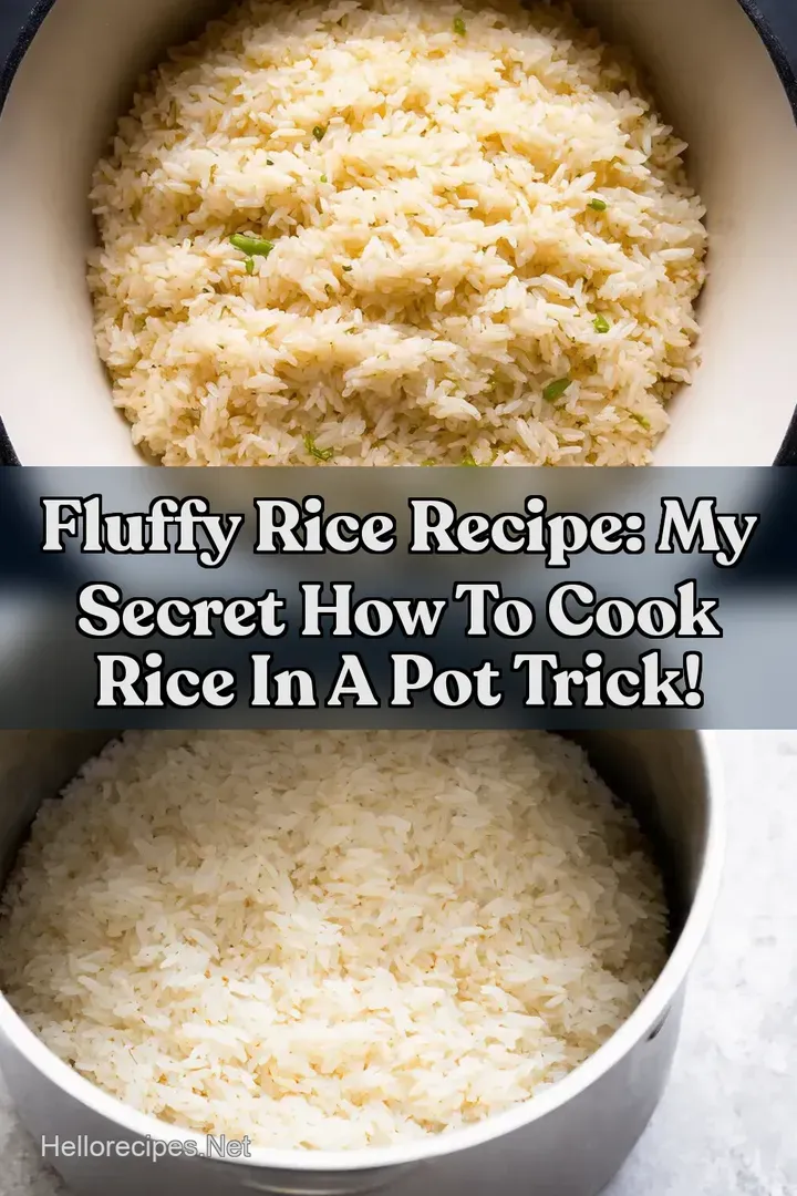 Fluffy Rice Recipe: My Secret How To Cook Rice In a Pot Trick! : PIN FOR LATER Fluffy Rice Recipe: My Secret How To Cook Rice In a Pot Trick!