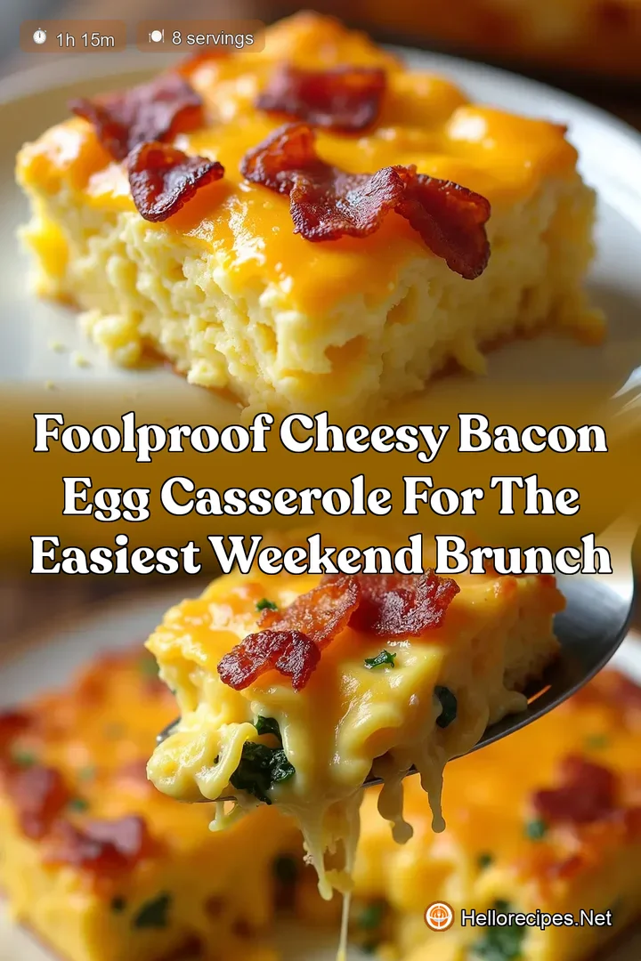 Foolproof Cheesy Bacon Egg Casserole for the Easiest Weekend Brunch