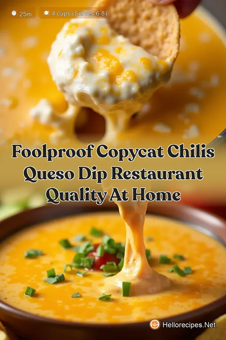 Foolproof Copycat Chilis Queso Dip Restaurant Quality at Home