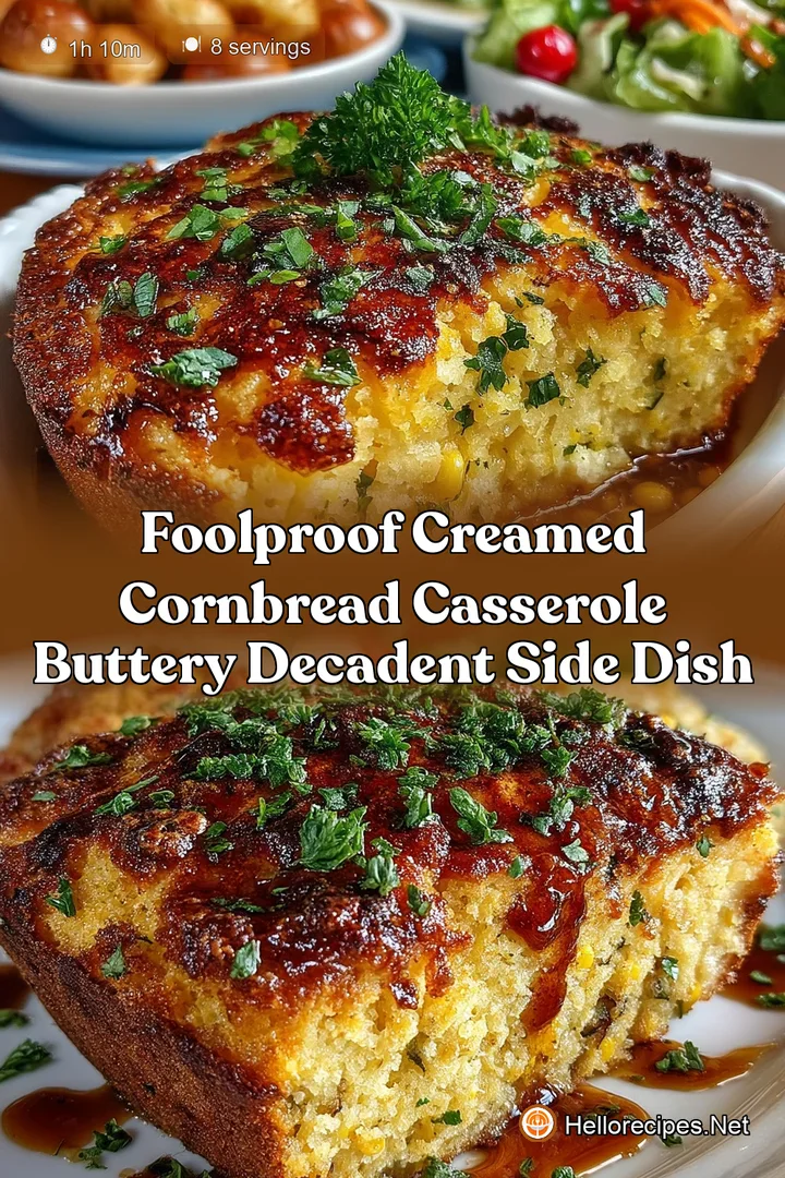 Foolproof Creamed Cornbread Casserole Buttery Decadent Side Dish
