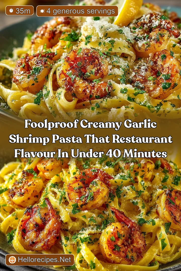 Foolproof Creamy Garlic Shrimp Pasta That Restaurant Flavour in Under 40 Minutes