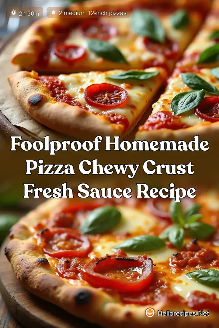 Foolproof Homemade Pizza Chewy Crust Fresh Sauce Recipe