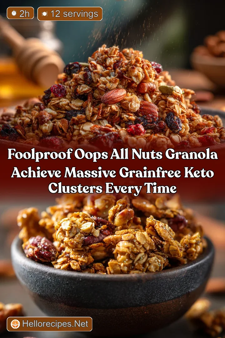 Foolproof OOPS All Nuts Granola Achieve Massive GrainFree Keto Clusters Every Time