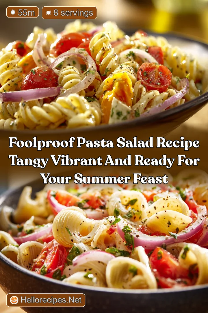 Foolproof Pasta Salad Recipe Tangy Vibrant and Ready for Your Summer Feast