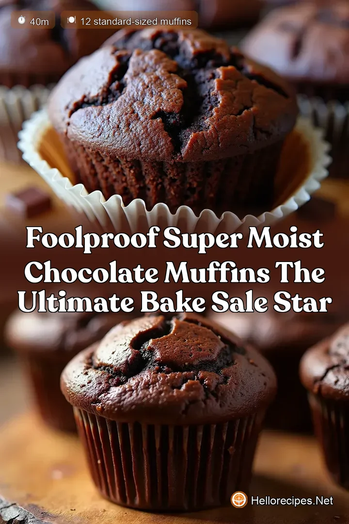 Foolproof Super Moist Chocolate Muffins The Ultimate Bake Sale Star