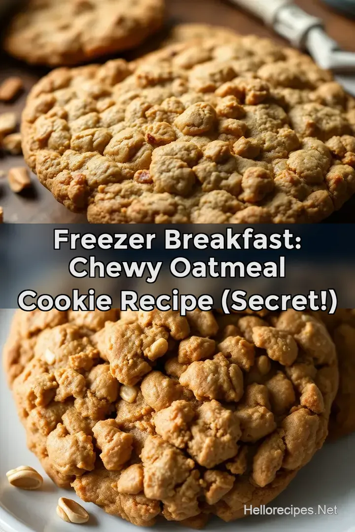 Freezer Breakfast: Chewy Oatmeal Cookie Recipe (Secret!)