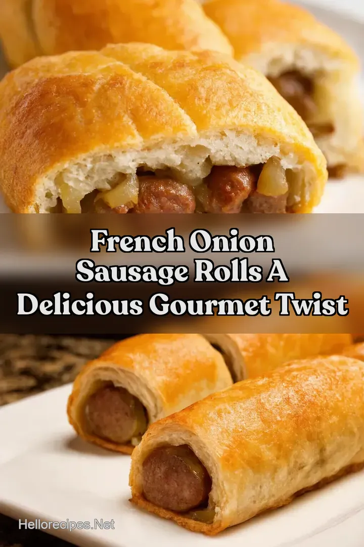 French Onion Sausage Rolls A Delicious Gourmet Twist
