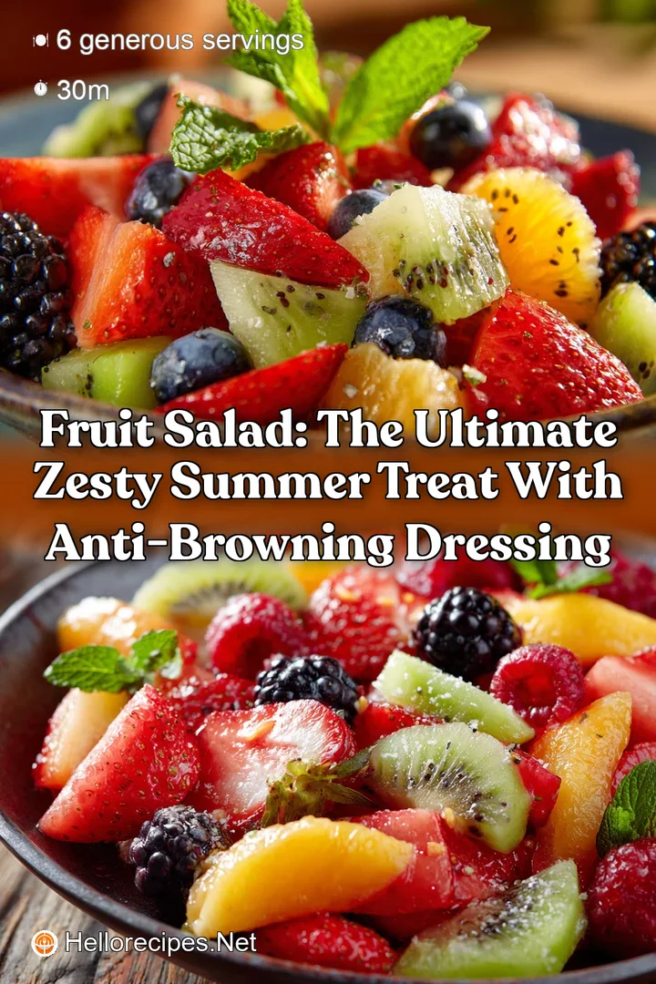 Fruit Salad: The Ultimate Zesty Summer Treat with Anti-Browning Dressing