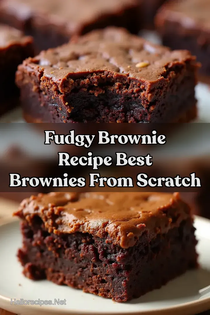 Fudgy Brownie Recipe Best Brownies From Scratch