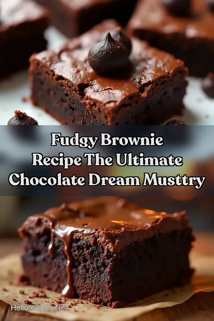 Fudgy Brownie Recipe The Ultimate Chocolate Dream MustTry