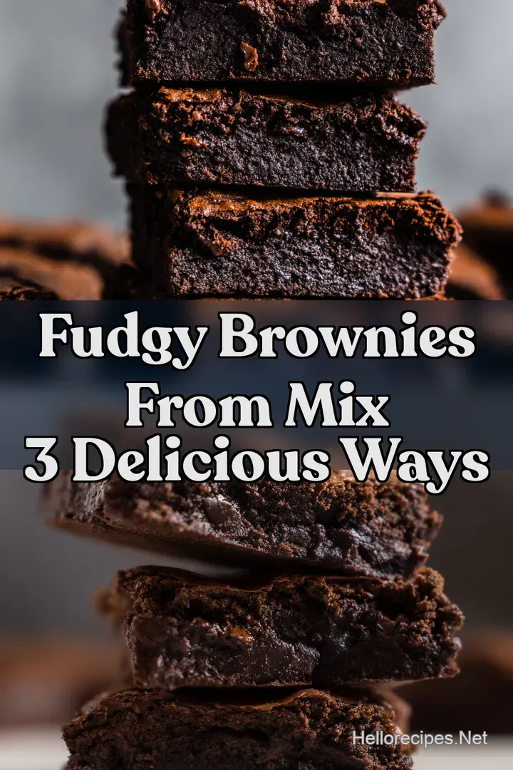 Fudgy Brownies From Mix 3 Delicious Ways