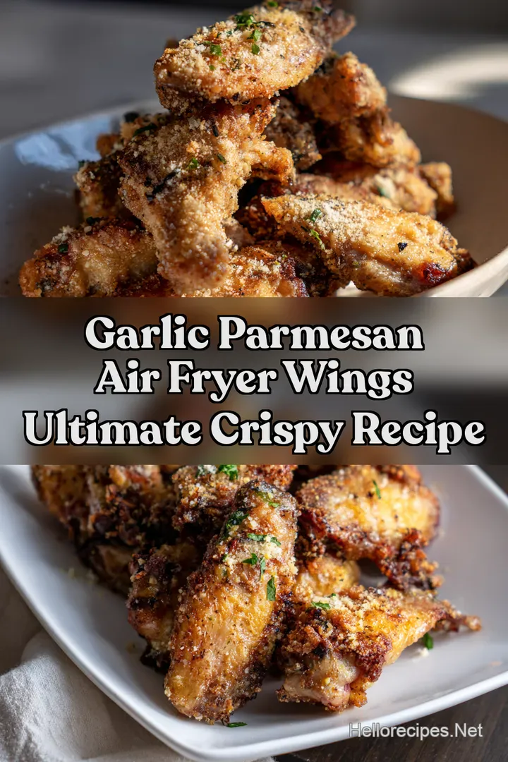 Garlic Parmesan Air Fryer Wings Ultimate Crispy Recipe