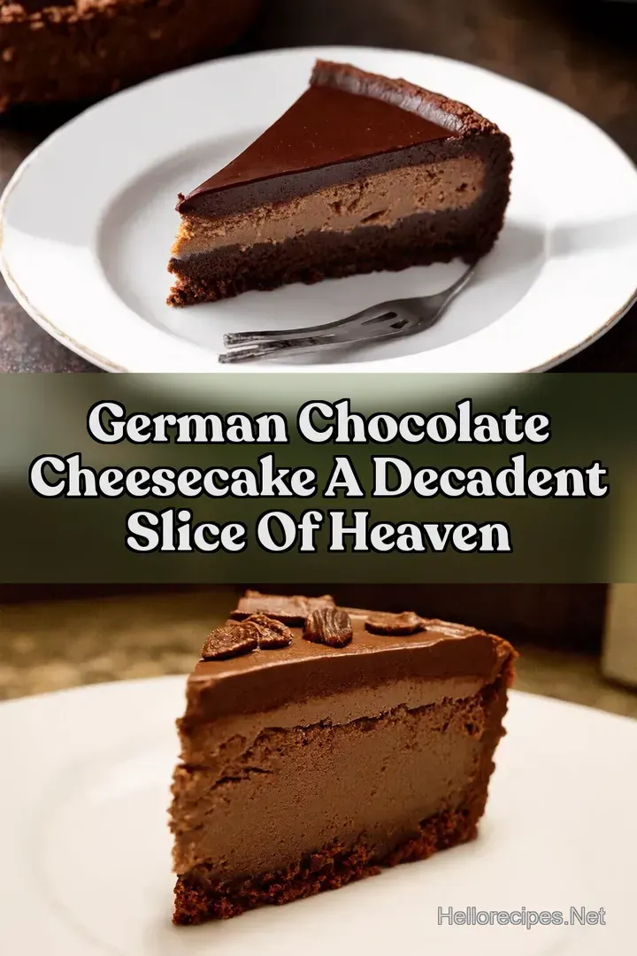 German Chocolate Cheesecake A Decadent Slice of Heaven