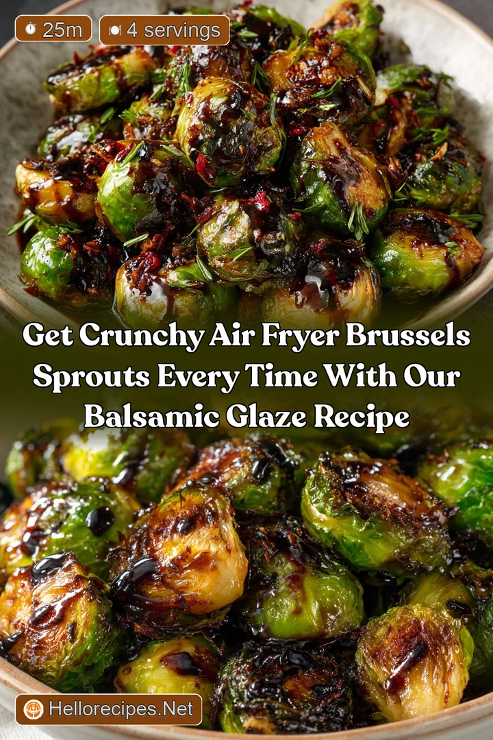 Get Crunchy Air Fryer Brussels Sprouts Every Time with Our Balsamic Glaze Recipe