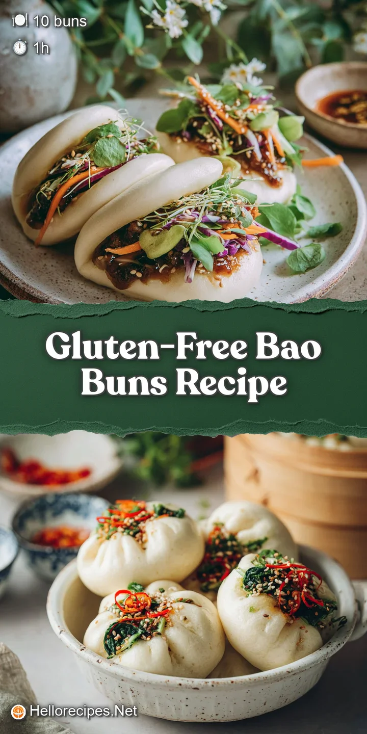 Close-up reveals the soft, slightly wrinkled texture of a steamed bao bun, hinting at its light and airy interior.