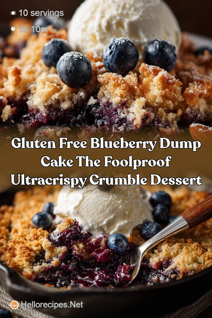 Gluten Free Blueberry Dump Cake The Foolproof UltraCrispy Crumble Dessert