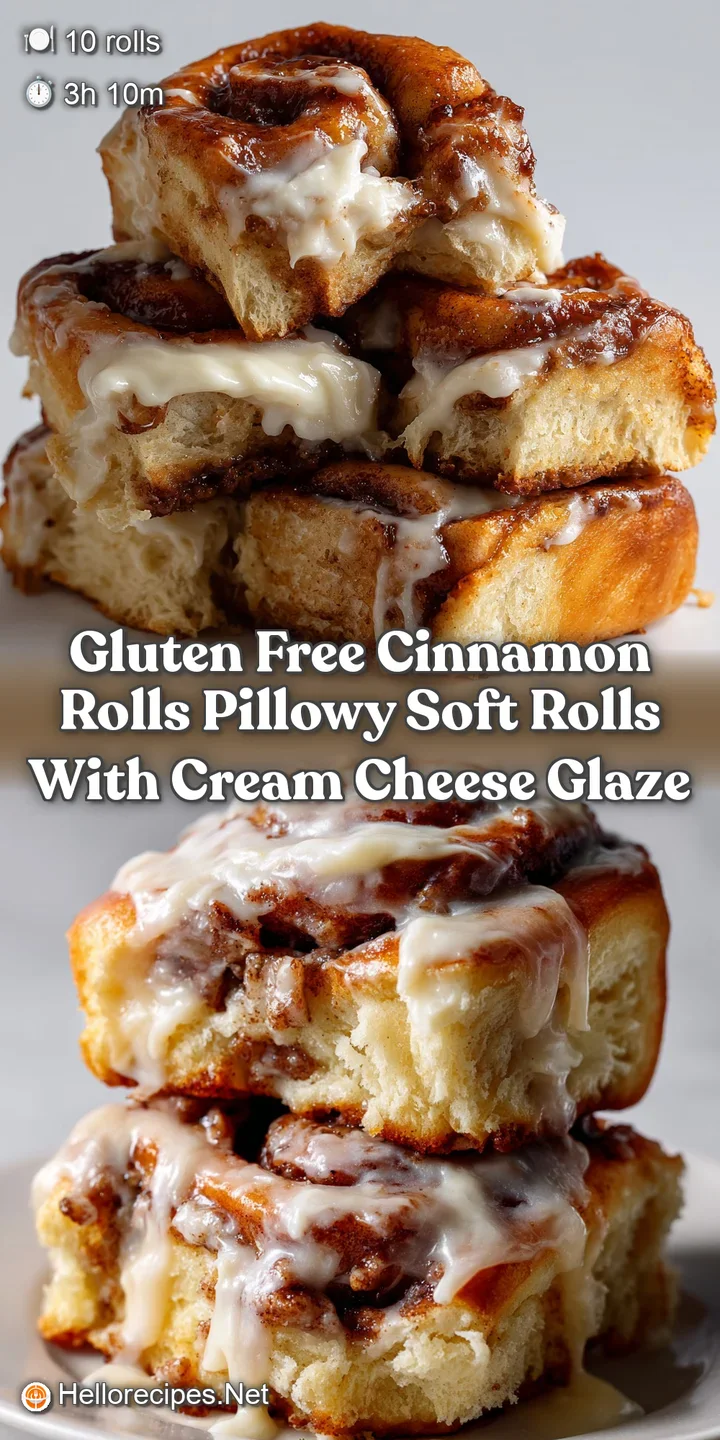 Gluten Free Cinnamon Rolls Pillowy Soft Rolls with Cream Cheese Glaze